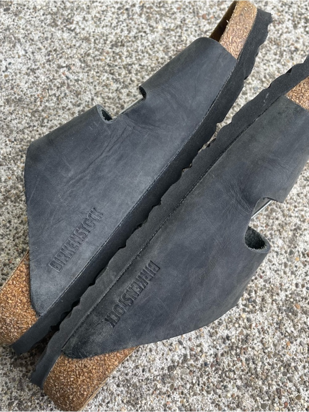 Birkenstock Arizona Soft Footbed Sandals Gray Leather Shoes Size 37 EU Womens 6 - Picture 15 of 16